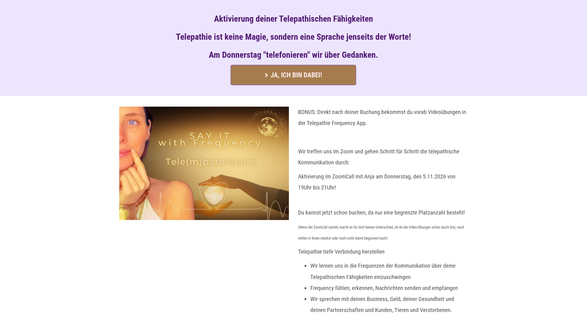 Produktbild des Anbieters: Einzigartig am Markt Telepathie, Intuition, Energiearbeit