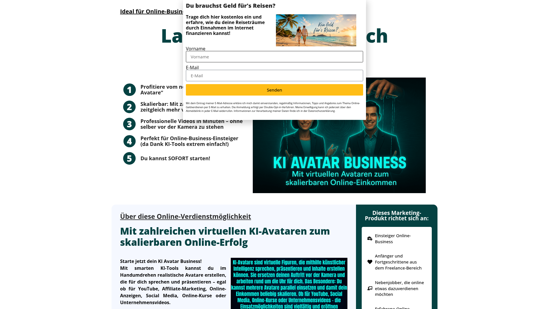 Produktbild des Anbieters: Geld verdienen mit KI Avataren